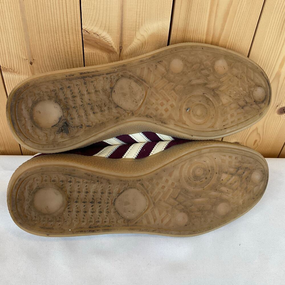 Men's Adidas Handball Spezial Shoes, Size 7.5- Maroon/White - Picture 4 of 7